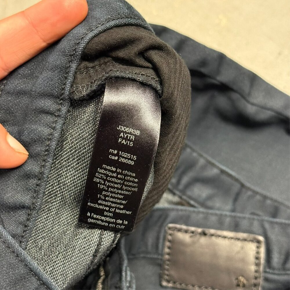 John Varvatos USA Jeans Bowery Slim Straight Cotton Stretch Blue 34x28 - Picture 8 of 11